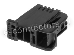 Wtyczka 2 pin czarna (zamiennik) CZ060