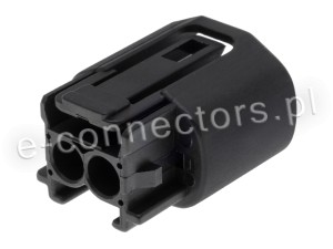Wtyczka 2 pin czarna (zamiennik) CZ062
