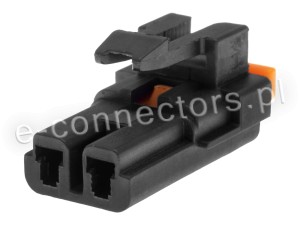 Wtyczka 2 pin czarna (zamiennik) CZ063