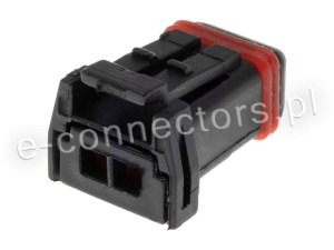 Wtyczka 2 pin czarna (zamiennik) CZ067