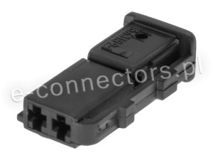 Wtyczka 2 pin czarna (zamiennik) CZ071