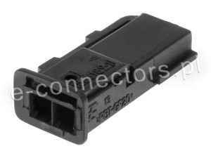 Wtyczka 2 pin czarna (zamiennik) CZ071