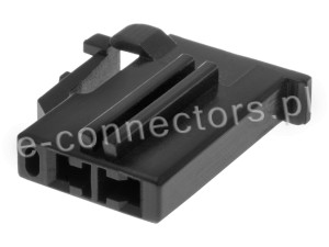 Wtyczka 2 pin czarna (zamiennik) CZ072
