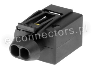 Wtyczka 2 pin czarna (zamiennik) CZ073