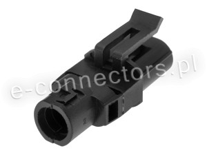 Wtyczka 2 pin czarna (zamiennik) CZ074
