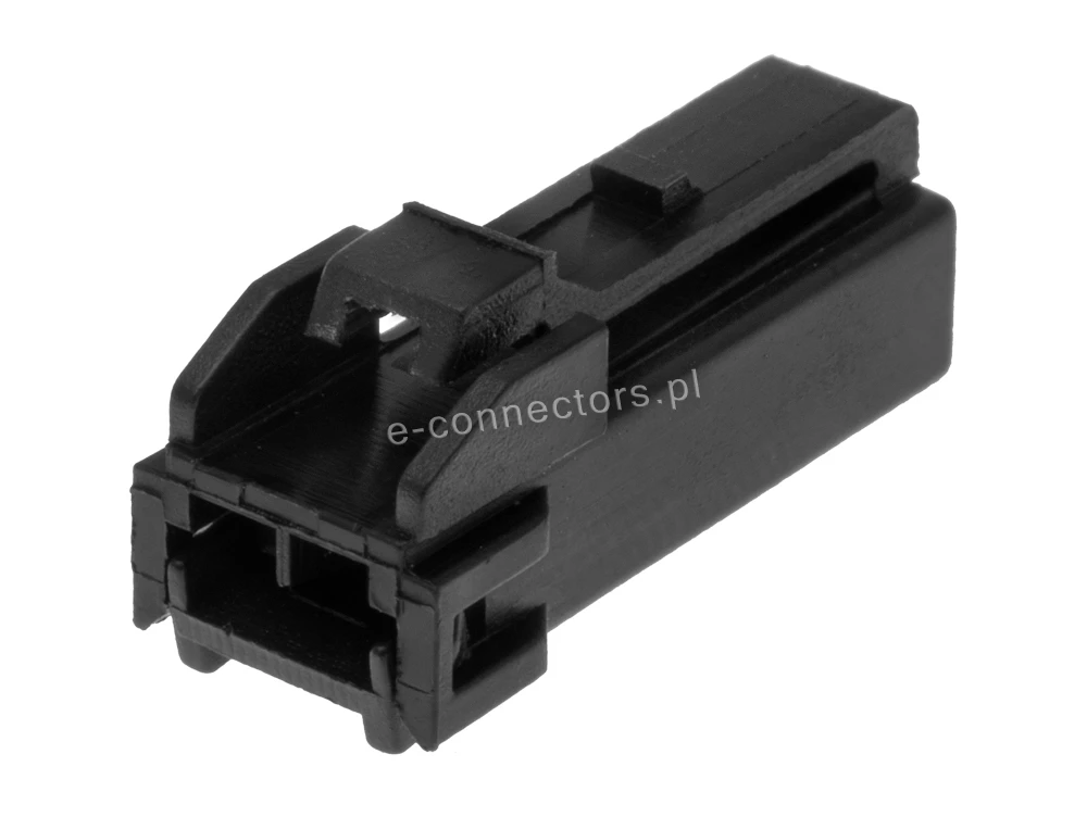 Wtyczka 2 pin czarna (zamiennik) CZ076