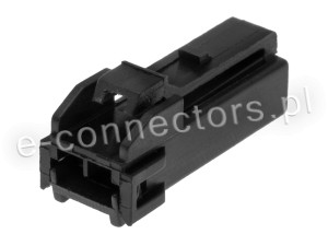 Wtyczka 2 pin czarna (zamiennik) CZ076