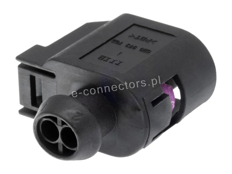 Wtyczka 2 pin czarna