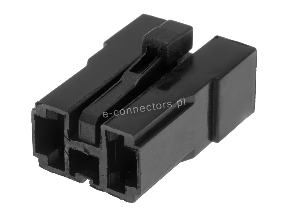 Wtyczka 2 pin czarna (zamiennik) CZ079