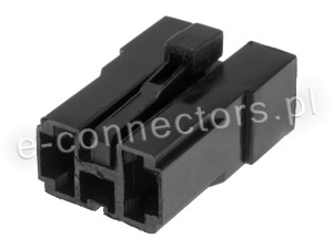 Wtyczka 2 pin czarna (zamiennik) CZ079