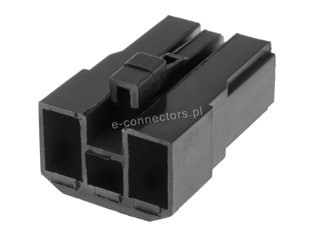 Wtyczka 2 pin czarna (zamiennik) CZ079
