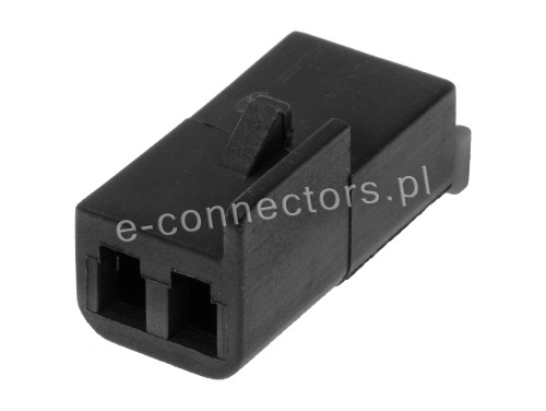 Wtyczka 2 pin czarna