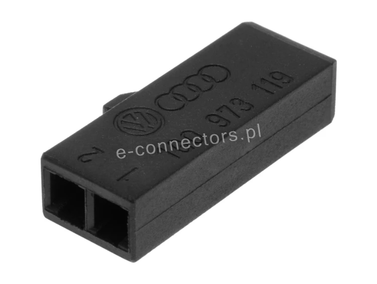 Wtyczka 2 pin czarna