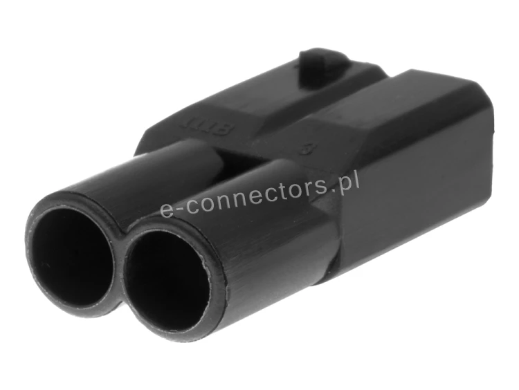 Wtyczka 2 pin czarna
