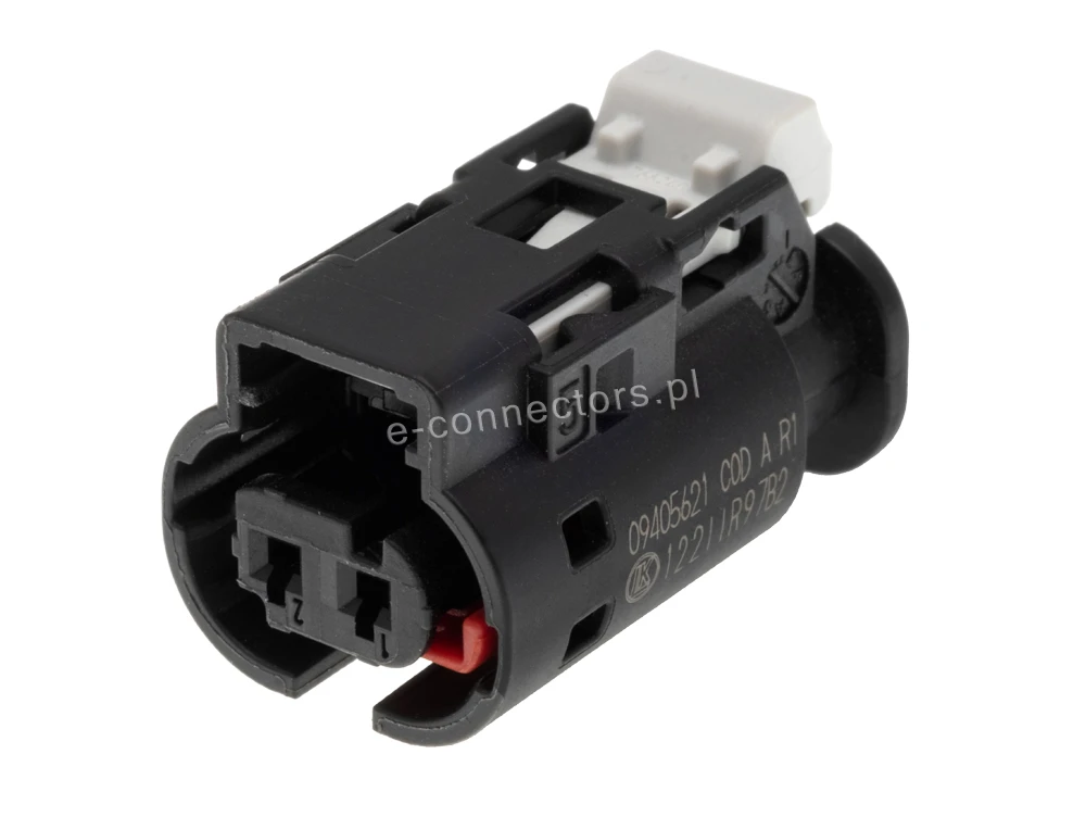 Wtyczka 2 pin czarna (zamiennik) CZ097