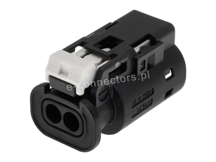 Wtyczka 2 pin czarna