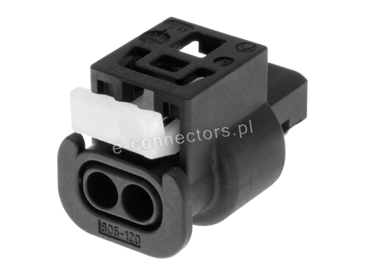 Wtyczka 2 pin czarna