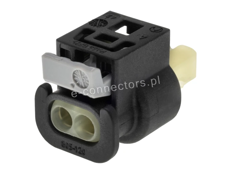 Wtyczka 2 pin czarna