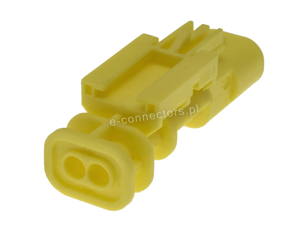 Gniazdo 2 pin żółte (zamiennik) ŻÓ012