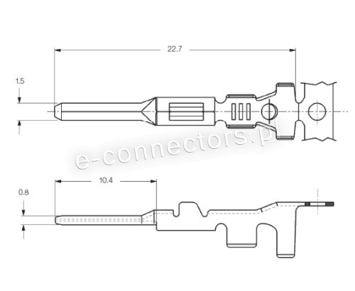 Konektor męski Superseal 1,5