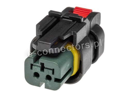 Wtyczka TE/AMP 2-pin 776427-4 ciemno zielony