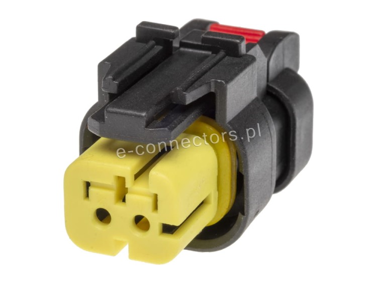 Wtyczka 2-pin czarno żółta czerwona 776427-3 776522-3