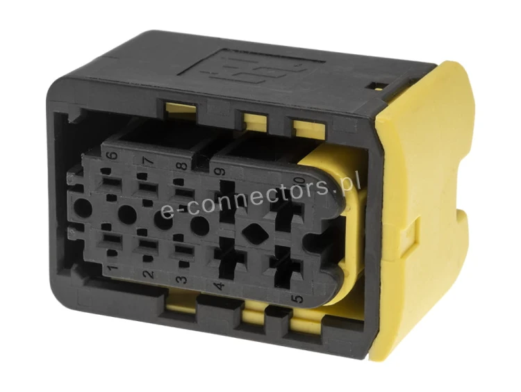 Wtyczka 10-pin z zamkiem żółtym 1-1564516-1