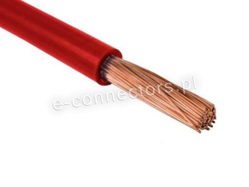 Przewód H07V-K 6,0mm2 CZERWONY