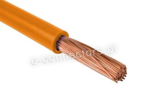 Przewód H05V-K 0,5mm2 POMARAŃCZOWY