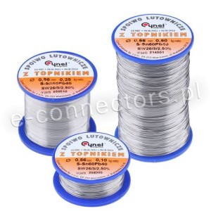 Spoiwo lutownicze z topnikiem 250g/1,0mm
