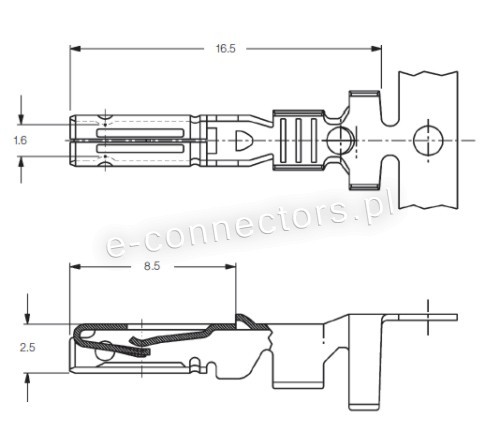 Konektor żeński Superseal 1,5