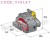 Wtyczka C280-4pinowa Fioletowa