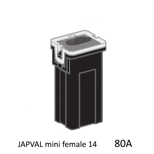Bezpiecznik JAPVAL mini female 14 80A